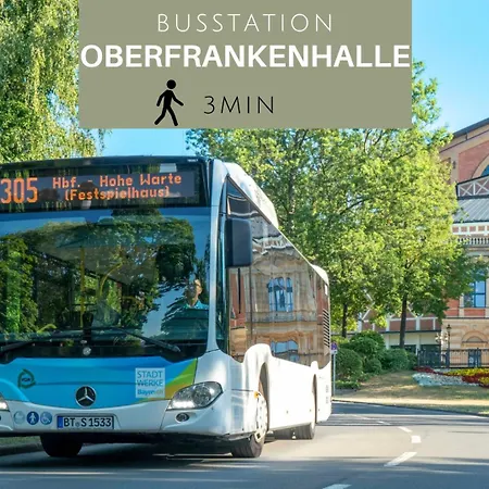 Malou Zentrumsnah Mit Kaffee-teebar, Arbeitsplatz, Balkon Und Kostenlosen Stellplatz Bayreuth